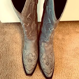 Lane grey/blue woman’s cowboy boots